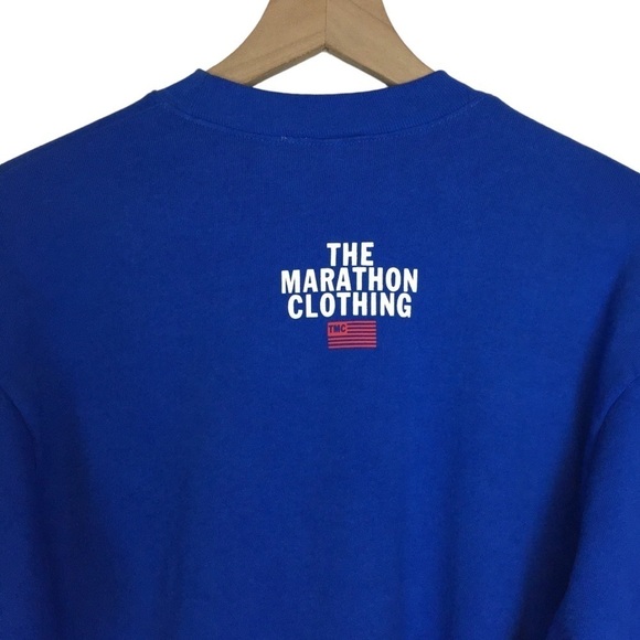 THE MARATHON CLOTHING TMC Prolific Self Made Sweatshirt Crew Neck Blue Small NWT - Picture 4 of 15